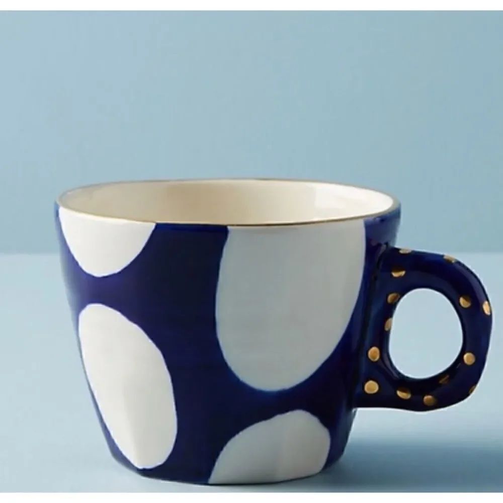 Anthropologie Bridget Bodenham Yesteryear Mug - Polka Dot